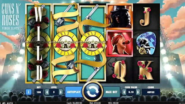 Guns N‘ Roses Slot bei Mr Green Spielen